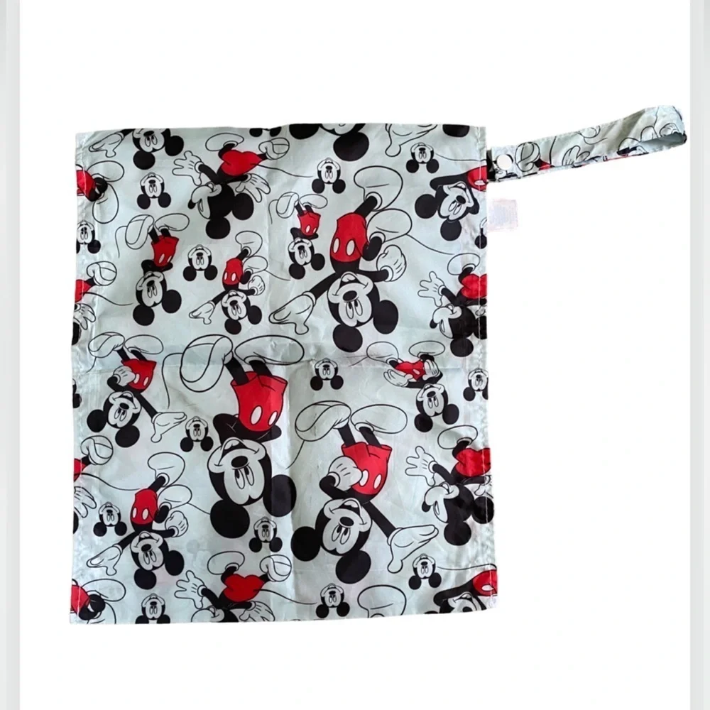 Disney Baby Reusable Wet Bag Waterproof for Swimsuits, Clothing Mickey Mouse